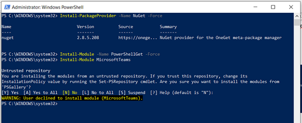 Getting Started With Teams PowerShell