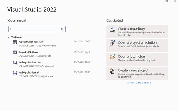 Getting started with Visual Studio