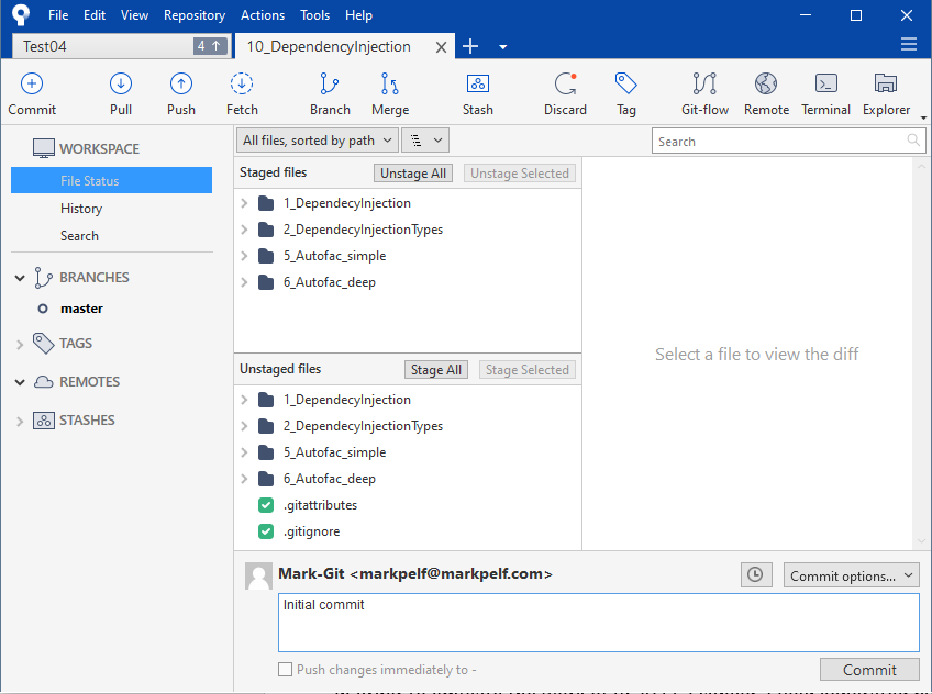 Git - Multiple Visual Studio Solutions In A Single Git Repository