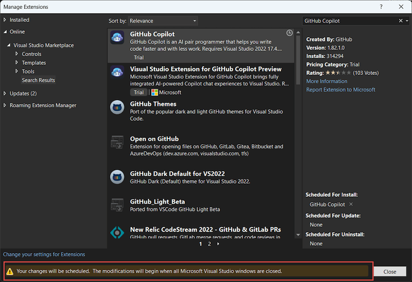 Getting started with GitHub Copilot in Visual Studio 2022 - Install & Login  