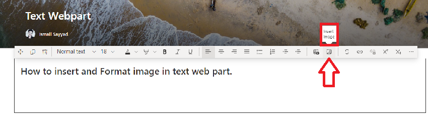 How To Add Image In SharePoint Online Text Web Part