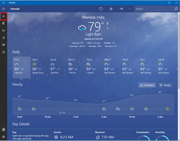 How To Configure Weather App In Windows 10