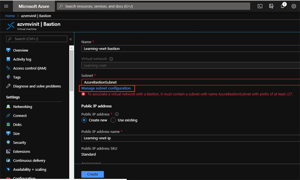 How To Connect Azure Virtual Machine Within Firewall Using Bastion