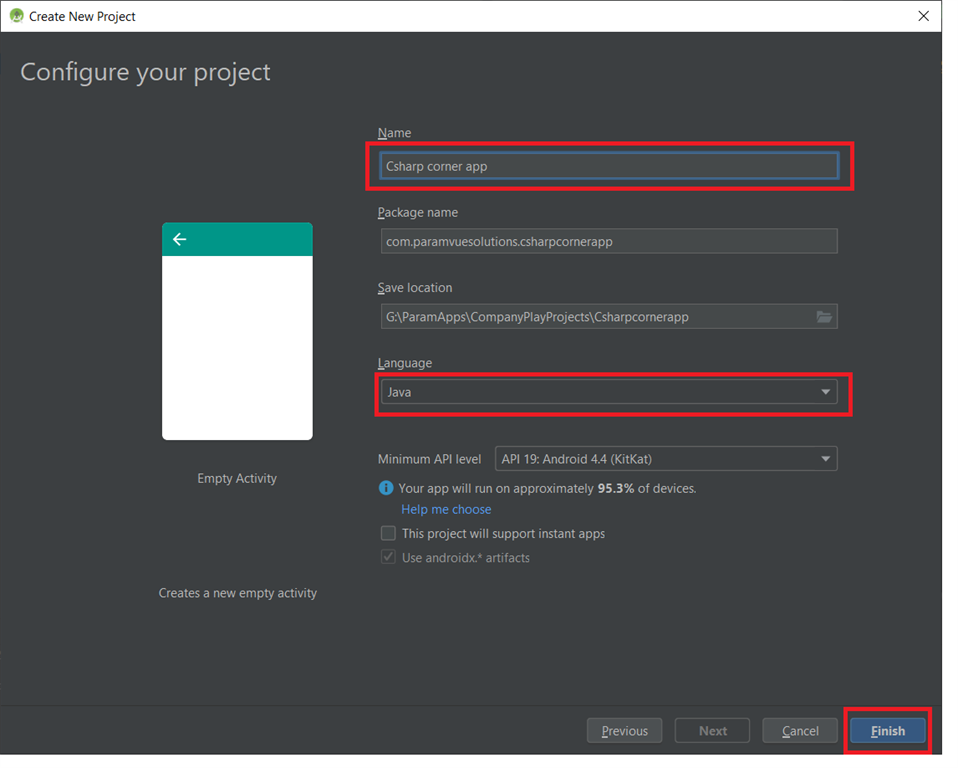 How To Create An Android App Project In Android Studio