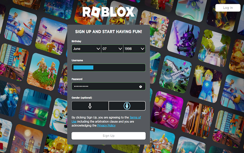 Roblox account  Roblox sign up, Good photo editing apps, Roblox