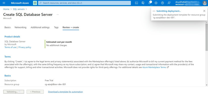 How To Create Azure Sql Server Database In The Microsoft Azure Portal