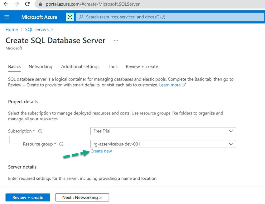 How To Create Azure SQL Server Database In The Microsoft Azure Portal?