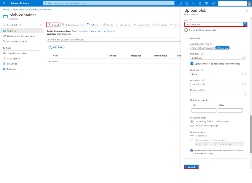 How To Create Blob Storage Using Azure Portal