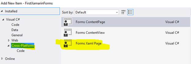 How To Create Your First Xamarin.Form Application