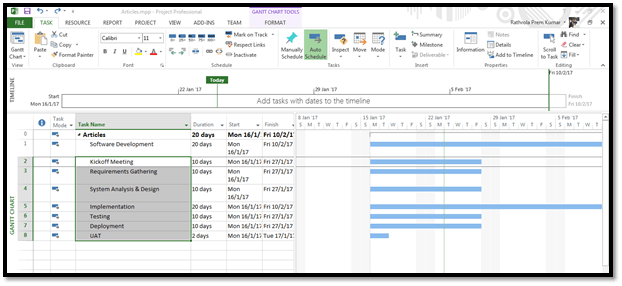 How To Create Summary Task To Outline The Plan In Microsoft Project 2013