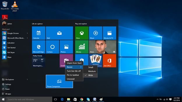 How To Customize The Start Menu In Windows 10