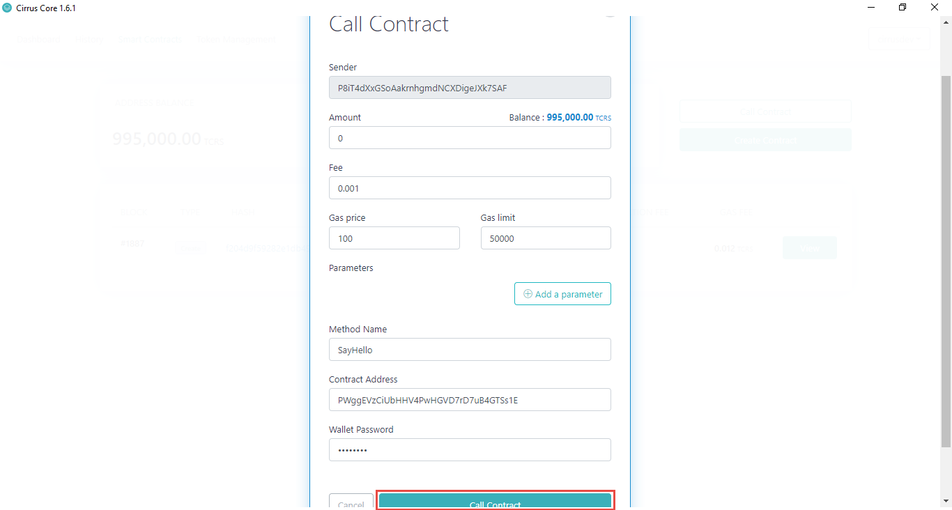 How To Deploy And Interact With Smart Contract Using Cirrus Core Wallet ...