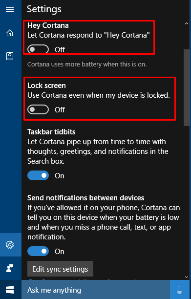 How To Disable Cortana On Lock Screen In Windows 10 0525