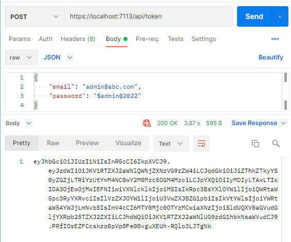 asp.net web api - Sending Bearer Tokens to Web API via Postman