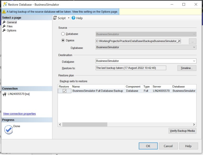 How To Restore SQL Server Database Backup