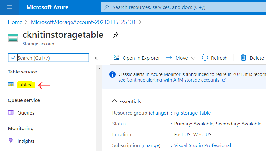 How To Use Azure Table Storage