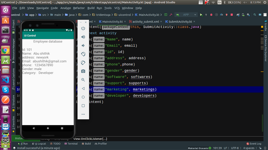 can you pass array lists android studio intent