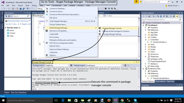 Import Data From Excel To SQL Server Database Using MVC Code First Approach