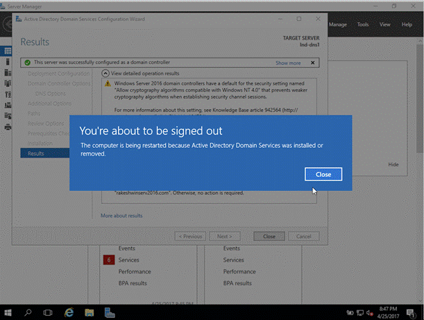 Active Directory Domain Services (AD DS) in Windows Server 2016