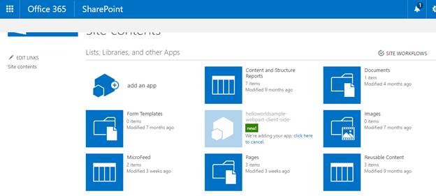 Install Apps And Client Side Webpart (SPFx) In SharePoint Online