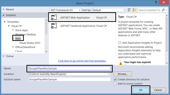 Integrating Google Maps, Places, and Geocode APIs with ASP.NET MVC 5