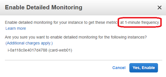 EC2 instance monitoring