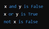 Python 逻辑运算符