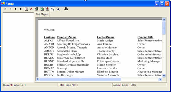Crystal reports viewer update