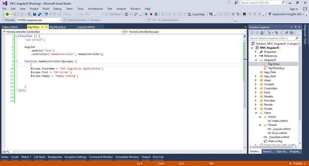 Learn Basics Of MVC Using AngularJS