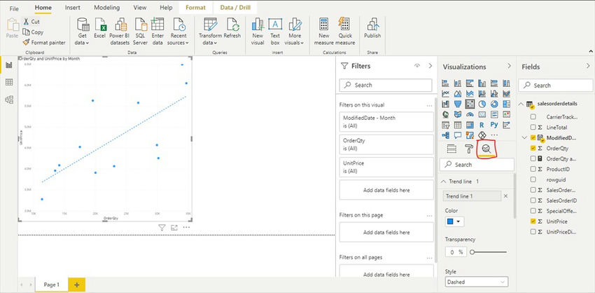 Linear Regression In Power BI