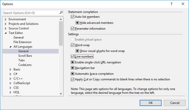 Look At Visual Studio 2015 IDE Tips