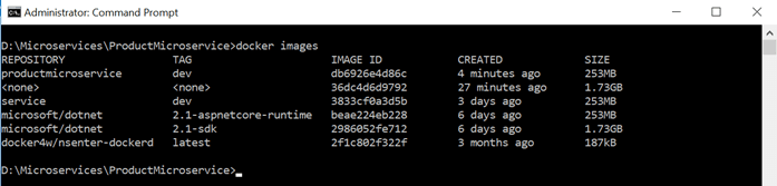 Microservice Using ASP.NET Core