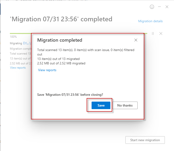 The problem with the Microsoft Migration ending.