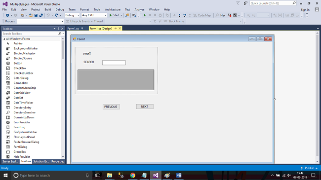 Multiple Pages On The Form Using Panel Control In A Simple Windows ...