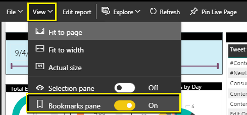 Power BI New Feature - Bookmarks Pane In Power BI (Preview Feature)