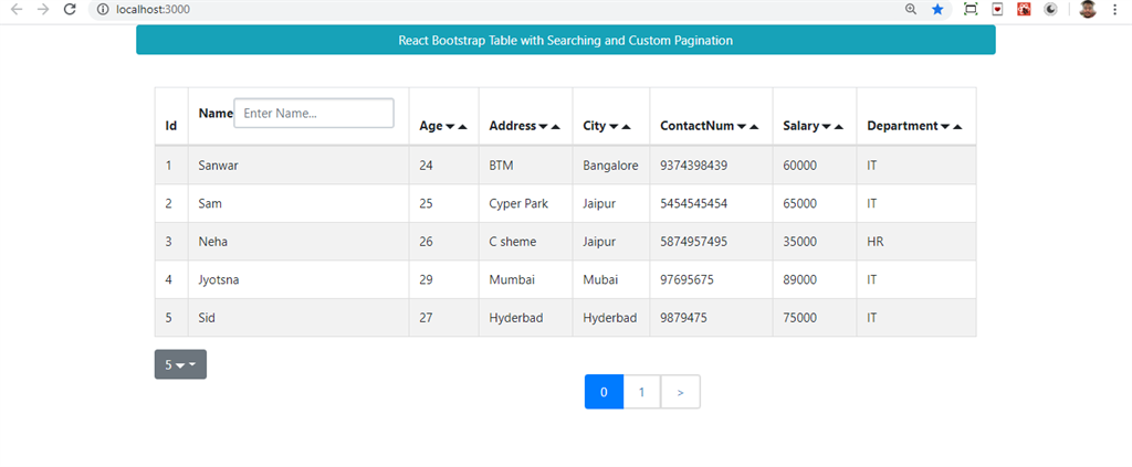 How To Use React Bootstrap Table In React Applications