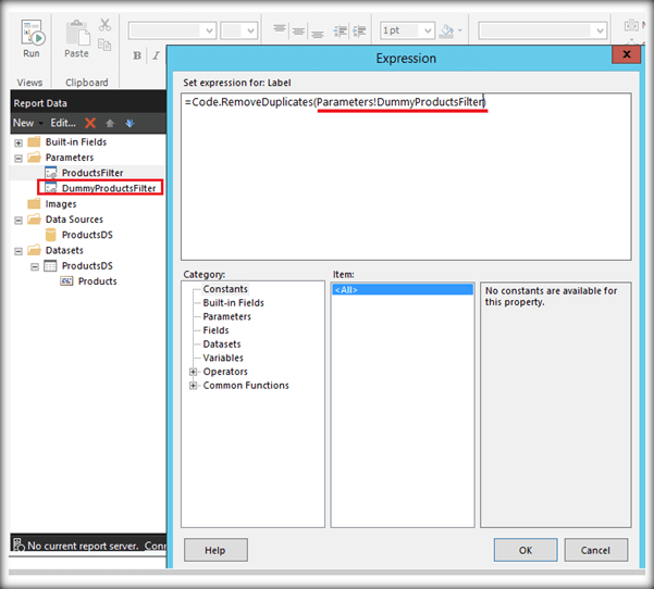 Remove Duplicate Filter Values From SSRS Parameter Drop-Down