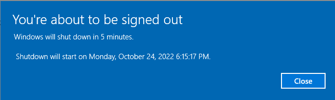 Schedule Automatic Shut Down In Windows 10