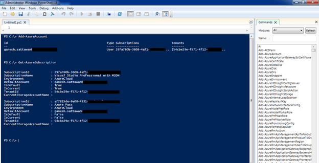 Set Default Subscription Using Azure Service Management Cmdlets In Azure Powershell 0990