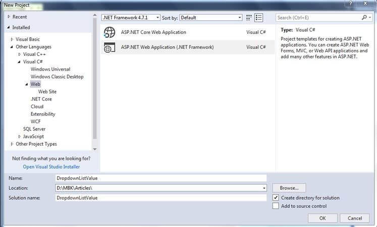 Set Default Value To Dropdown List From Database In ASP.NET MVC