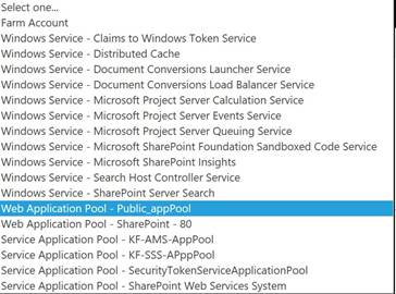 SharePoint 2016 Central Admin - Security - Configure Service Accounts