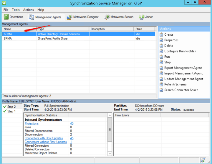 SharePoint 2016 User Profile Service And MIM - Apply The Connection Filter