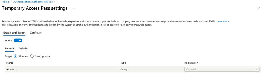 Simplified Access Control With Azure Temporary Access Passes