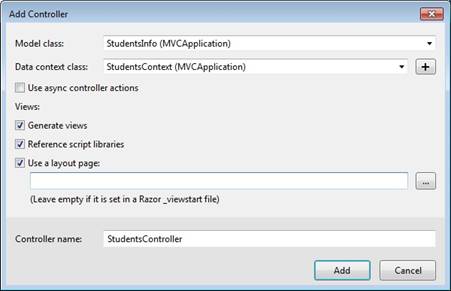 SQL Server Database Connection To MVC Application