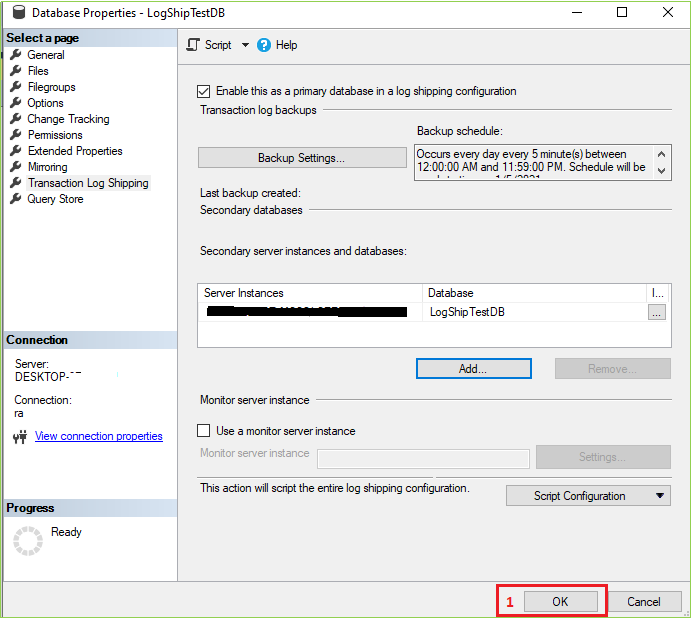 SQL Server Log Shipping (Without Active Directory)