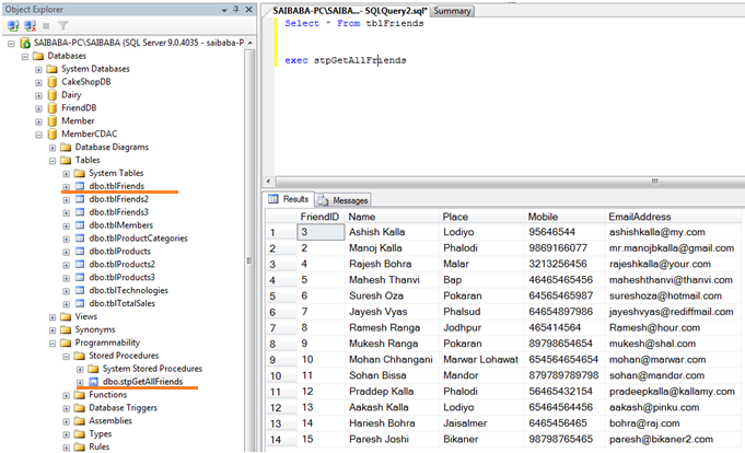 Dbml execute stored procedure with parameters