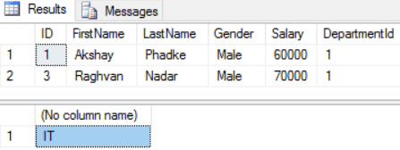 Dbml execute stored procedure with parameters