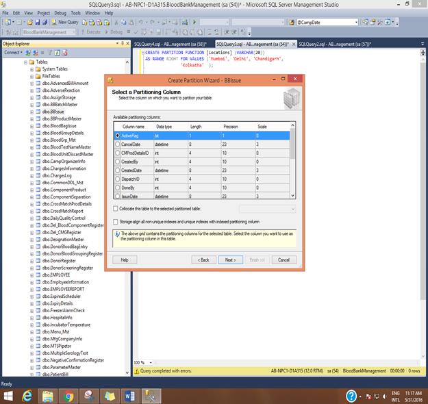 Table Partitioning In SQL Server