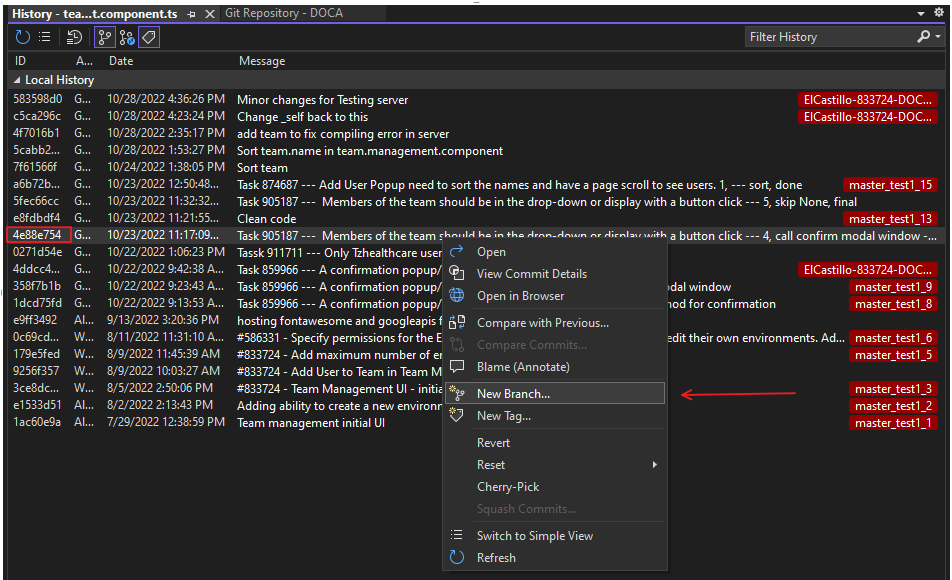 Source Control (4-8), Git - Get A Specific Version Or Commit in Practice