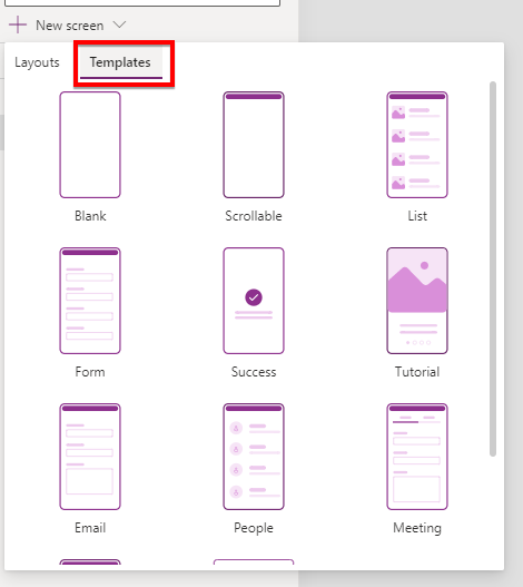 Understanding Screens And Screen Templates In PowerApps